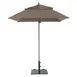 Grosfillex 98665831 Windmaster Umbrella, 6-1/2 ft., Square Top, 1-1/2" Aluminum Pole, Linen Recacril Fabric 1 image