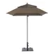 Grosfillex 98668131 Windmaster Umbrella, 6-1/2 ft., Square Top, Taupe, Aluminum Pole 1 image