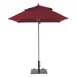 Grosfillex 98668231 Windmaster Umbrella, 6-1/2 ft., Square Top, Terra Cotta, Aluminum Pole 1 image