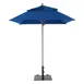 Grosfillex 98669731 Windmaster 6-1/2 ft. Square Top Patio Umbrella, Pacific Blue, 1-1/2" Aluminum Pole 1 image