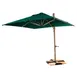 Grosfillex 98702031 Windmaster Cantilever Umbrella, 10 ft., Square Top, Aluminum Pole, Forest Green 1 image