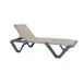 Grosfillex 99901102 Nautical Pro Chaise, Sling Style, Resin Frame, Espresso, 3-Position Adjustable 1 image