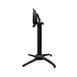 Grosfillex UT168017 Quattro Contact Terrace Table Base, Dining Height, Aluminum, Black, Tilts, Nests 5 Tables 1 image