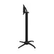 Grosfillex UT169017 Quattro Contact Terrace Table Base, Bar Height, Aluminum, Black, Tilts, Nests 5 Tables 1 image