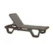 Grosfillex US515137 Marina Chaise Lounge, Sling Style, Resin Frame, Espresso, Adjustable, UV Resistant 1 image