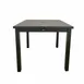 Grosfillex US928288 Sigma Outdoor Table, 34x34, Aluminum, Volcanic Black, Adjustable Levelers 1 image