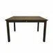 Grosfillex US929599 Sigma Outdoor Table, 48" Square, Aluminum, Fusion Bronze, Adjustable Levelers 1 image