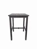 Grosfillex US930288 28x28 Square Bar Height Outdoor Aluminum Table, Volcanic Black 1 image