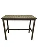 Grosfillex US931599 Sigma Rectangular Bar Height Outdoor Table, 51x28, Aluminum, Fusion Bronze 1 image