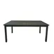 Grosfillex US932288 69x39 Rectangular Outdoor Table, Aluminum, Volcanic Black, UV Resistant, Adjustable Levelers 1 image