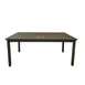 Grosfillex US932599 Sigma Outdoor Table, 69x39, Aluminum, Fusion Bronze, Rectangular 1 image