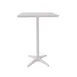 Grosfillex U3402096 28x28 Square Bar Height Outdoor Table, White Laminate Top, Aluminum Base 1 image