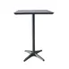 Grosfillex U3402288 Square Bar Height Outdoor Table, 28x28, Aluminum Base, Laminate Top, Volcanic Black 1 image