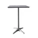 Grosfillex U3402289 28x28 Square Bar Height Outdoor Table, High Pressure Laminate Top, Platinum Gray Aluminum Base 1 image