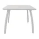 Grosfillex S6602096 Square Outdoor Restaurant Table, 36x36, Aluminum Base, Laminate Top, White 1 image