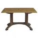 Grosfillex UT385018 Rectangular Outdoor Table, 48x32, Wicker, Resin Top & Base, Satin Finish, UV Resistant 1 image
