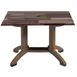 Grosfillex UT385720 Rectangular Outdoor Table, 48x32, Resin Top, Pedestal Base, UV Resistant, Satin Finish 1 image