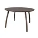 Grosfillex S6702599 42" Round Outdoor Restaurant Table, 29"H, Lava Laminate Top, Fusion Bronze Aluminum Base 1 image