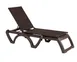 Grosfillex UT436037 Java Chaise, Stackable, Adjustable, Espresso Weave, Resin Frame, All Weather Wicker 1 image