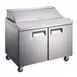 Grista GRSL-2D 47" Two Section Salad/Sandwich Prep Table w/ 2 Doors, 12 Pan, 12 cu. ft. 1 image