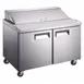 Grista GRSL-2D/60 60" Two Section Salad/Sandwich Prep Table w/ 2 Doors, 16 Pan, 12 cu. ft. 1 image