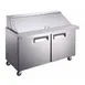 Grista GRSLM-2D 47" Two Section Mega Top Salad/Sandwich Prep Table w/ 2 Doors, 18 Pan 1 image