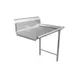 GSW USA DT48C-R 48" Clean Straight Dishtable, 16 Gauge Stainless Steel - 8" Splash / Left-to-Right 1 image