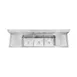 GSW USA SE10143D 54" Three Compartment Sink, 10"W x 14"L Bowl With 2 Drainboards 2 image