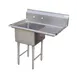 GSW USA SE18181R 39" One Compartment Sink, 18"W x 18"L Bowl With Right-Hand Drainboards 1 image