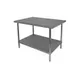 GSW USA WT-E3060 60" Open Base Work Table with Undershelf, Flat Top / 16 Gauge Top 1 image