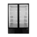 Habco ESM49HCTD 54" 2‑Section Glass Door Merchandiser, 38‑53 cu ft, Black Exterior, 1/4 HP R290 Light 2 image