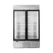 HABCO SE46HCSXG 47" 2-Section Stainless Steel Merchandiser Refrigerator w/ 2 Glass Doors 2 image