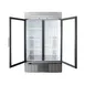 HABCO SE46HCSXG 47" 2-Section Stainless Steel Merchandiser Refrigerator w/ 2 Glass Doors 3 image