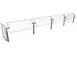 Hatco B950-144 Stationary Sneeze Guard 1 image