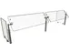 Hatco B950-84 Flav-R-Shield™ B950 Food Shield, Adjustable Self-Service 1 image