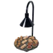 Hatco GRSSR16-DL77516 Glo-Ray® Round Heated Simulated Stone Shelf with Decorative Lamp 1 image
