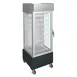Hatco PFST-1XB 1-Door Glass Pizza Holding, 16-Box, 8 Shelves, 1767W, Black Base, Casters, UL-EPH 1 image