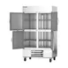 Beverage Air HBF44HC-1-HS 47" 4-Half Solid Door 2-Section Reach-In Freezer, Bottom Mounted, 44 cu. ft., Stainless Steel 4 image