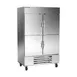 Beverage Air HBF49HC-1-HS 52" 4-Half Solid Door Reach-In Freezer, Bottom Mounted, 46.2 cu. ft., Stainless Steel 1 image