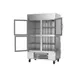 Beverage Air HBR49HC-1-HG 52" 2-Section Reach-In Refrigerator w/ 4 Glass Half Doors, Bottom Mount, 1/3 hp, 46 cu. ft. 4 image