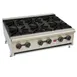 Wells HDHP-3630G 35" Countertop Gas Hotplate with (6) Burners, Manual Controls, 159.000 BTU 3 image