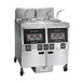 Henny Penny OFG322.05 Multiple Battery Natural Gas Fryer w/ (2) 65 lbs Frypots, Built-In Filtration,  Computron™ 1000 1 image