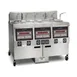 Henny Penny OFG323.08 Multiple Battery Natural Gas Fryer w/ (3) 65 lbs Frypots, Built-In Filter, Computron™ 8000 1 image