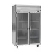 Beverage Air HF2HC-1G 52" 2-Section Reach-In Freezer w/ 2 Glass Doors, Top Mount, 46.29 cu. ft. 1 image
