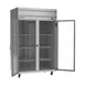 Beverage Air HF2HC-1G 52" 2-Section Reach-In Freezer w/ 2 Glass Doors, Top Mount, 46.29 cu. ft. 3 image