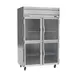 Beverage Air HF2HC-1HG 52" 2-Section Reach-In Freezer, 4 Half Glass Doors, Top Mount, 46.29 cu. ft. 1 image