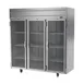 Beverage Air HF3HC-1G 78" 3-Glass Door Reach-In Freezer, Top Mount, 69.1 cu. ft., Stainless Steel Front 2 image