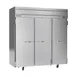 Beverage Air HF3HC-1S 78" 3-Solid Door Reach-In Freezer, Top Mounted, 69.1 cu. ft., Stainless Steel Front 1 image