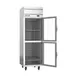 Beverage Air HFP1HC-1HG 26" 1-Section Reach-In Freezer, 2 Half Glass Doors, Top Mount, 21 cu. ft., Stainless Steel 3 image