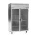 Beverage Air HFP2HC-1G 52" 2-Glass Door Reach-In Freezer, Top Mounted, 46.29 cu. ft., Stainless Steel 1 image